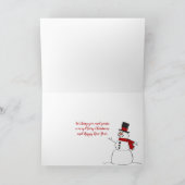 Lijst met kerstlint kaart (Binnen)