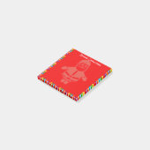 Lijst met kersttaartlampjes en kerstbedekking post-it® notes (Schuin)