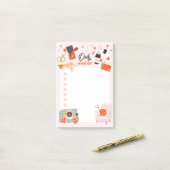 Lijst met liefdesaanbiedingen Controlelijst Post-it® Notes (Op bureau)