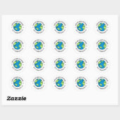 Lijst met reizende emmers ronde sticker (Vel)