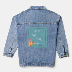 Lijst met Rozen, Trouwstijl op retro blauw Denim Jacket