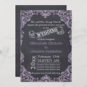 lijst met schuifblad en bruiloft met karton kaart (Voorkant / Achterkant)