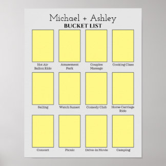 Lijst met selectieve haakjes poster