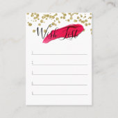 Lijst met wensen voor klanten - Lipsense Visitekaartje (Voorkant)