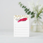 Lijst met wensen voor klanten - Lipsense Visitekaartje (Staand voorkant)