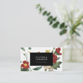 Lijst met zwarte flesbloem visitekaartje (Staand voorkant)