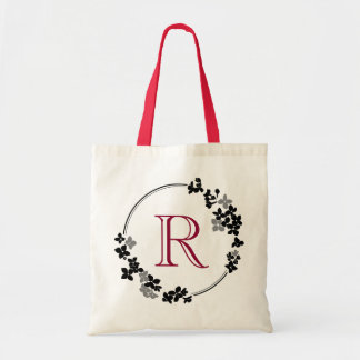 Lijst Monogram Flowers Tote Bag