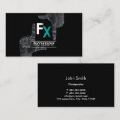 Lijst monogram kool  Fotografie Visitekaartje (Voorkant / Achterkant)