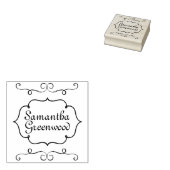 Lijst, Objecten zwart-wit + uw ideeën Rubberstempel (Gestempeld)