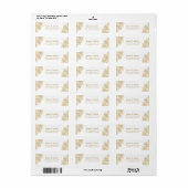 Lijst op de witte pastei etiket (Full Sheet)