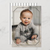 Lijst paasfotokaart - zwart Save The Date (Voorkant / Achterkant)