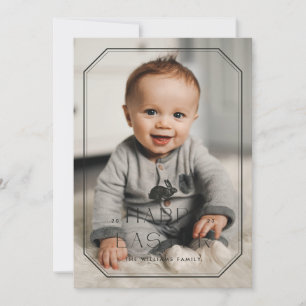 Lijst paasfotokaart - zwart Save The Date