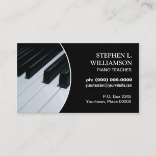 Lijst Piano-leraar Visitekaartje