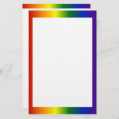 Lijst regenbooggradiënt briefpapier (Voorkant / Achterkant)