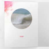 Lijst roze bergringloop drieluik kaart (Binnenzijde eerst)