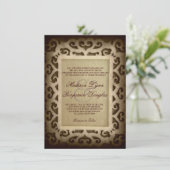  Lijst Rustic Country Wedding Invites Kaart (Staand voorkant)