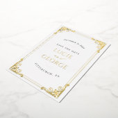   Lijst sparen de Echte Folie van de Datum Folie Uitnodiging (Gedraaid)