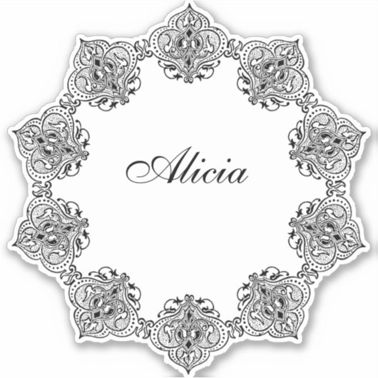 lijst sticker (Voorkant)