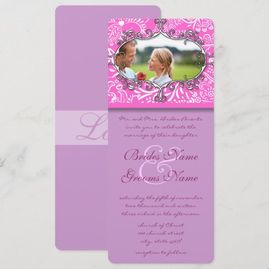 Lijst Tortelduifjes Weddenschap Kaart (Voorkant / Achterkant)