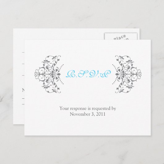 Lijst Uitnodiging Briefkaart (Voorkant / Achterkant)