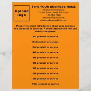 Lijst van bedrijfsproducten of -diensten Orange Fl Flyer