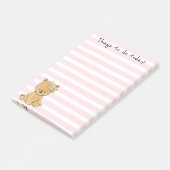 Lijst van Cute Teddy Bear Post-it® Notes (Schuin)