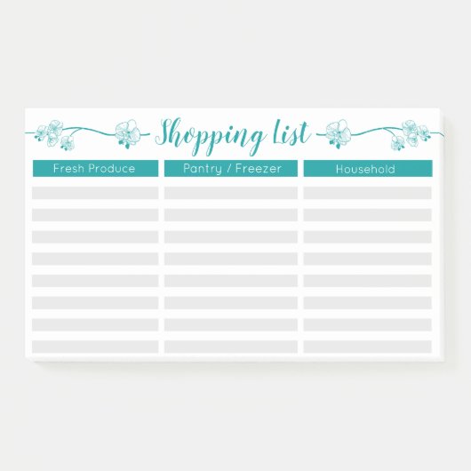 Lijst van Florale winkels - Lijnd w. Aangepaste ti Post-it® Notes (Voorkant)