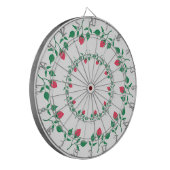 Lijst van Florence met roze roze roze bloemen Dartbord (Voorkant Links)