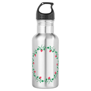 Lijst van Florence met roze roze roze bloemen Waterfles