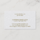 Lijst van glans met hart en wit visitekaartje (Achterkant)