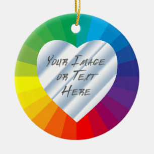 Lijst van het hart: Spectrum Collectie Keramisch Ornament