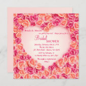 Lijst van het hart van de Rozen Uitnodiging (Voorkant / Achterkant)