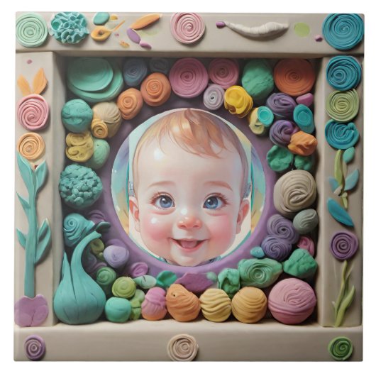 Lijst van klei tegeltje (Voorkant)