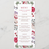 Lijst van kleurrijke winterbessen menu (Voorkant)