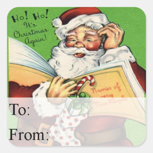 Lijst van Labels met kerstcadeautjes voor mensen i (Voorkant)