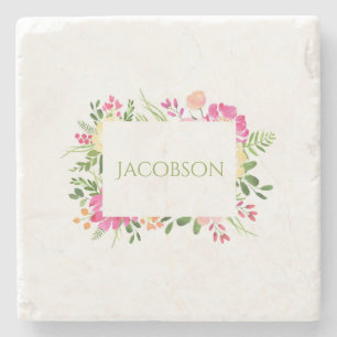 Lijst van lente - Aangepaste steen Onderzetter