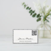 Lijst van metaal | Visitekaartje QR-code (Staand voorkant)
