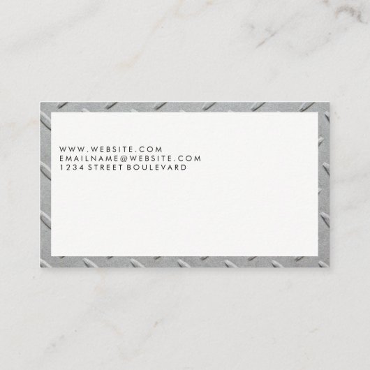 Lijst van metaal | Visitekaartje QR-code (Achterkant)