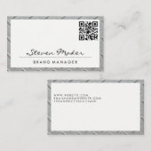 Lijst van metaal | Visitekaartje QR-code (Voorkant / Achterkant)