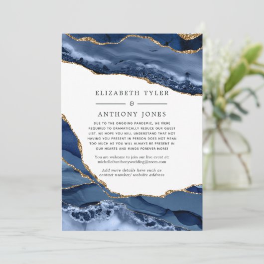 Lijst van nabestaanden en goudbont aankondiging (Staand voorkant)