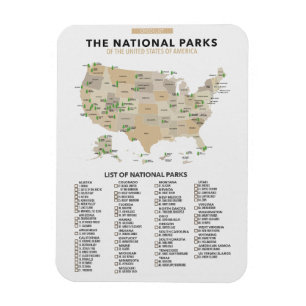 Lijst van nationale parken in de Verenigde Staten Magneet