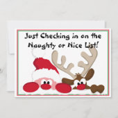 Lijst van Naughty of Nice Kaart (Voorkant)