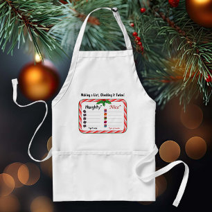 Lijst van Naughty of Nice Standaard Schort