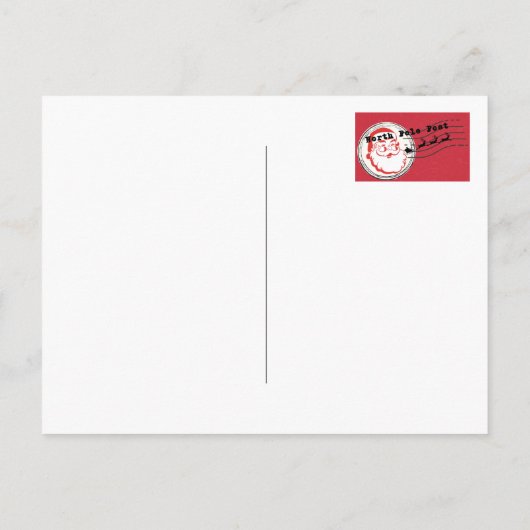 Lijst van Nice voor de kerstman Briefkaart (Achterkant)