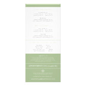 Lijst van prijzen schoonheidsbehandelingen - lotus reclamekaart (Achterkant)