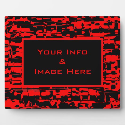 Lijst van rode kurk fotoplaat (Voorkant)