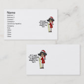 Lijst van Sinterkletters Visitekaartje (Voorkant / Achterkant)