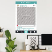 Lijst van sociale media Poster Fotobooth Prop (Thuiskantoor)