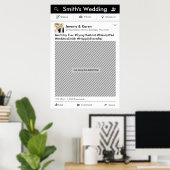 Lijst van sociale media Poster Fotobooth Prop (Thuiskantoor)