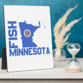 Lijst van staten van Minnesota Fish State Fotoplaat (Zijkant)